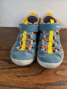 Merrell Kids Blue and Yellow Outdoor Sneaker Sandal